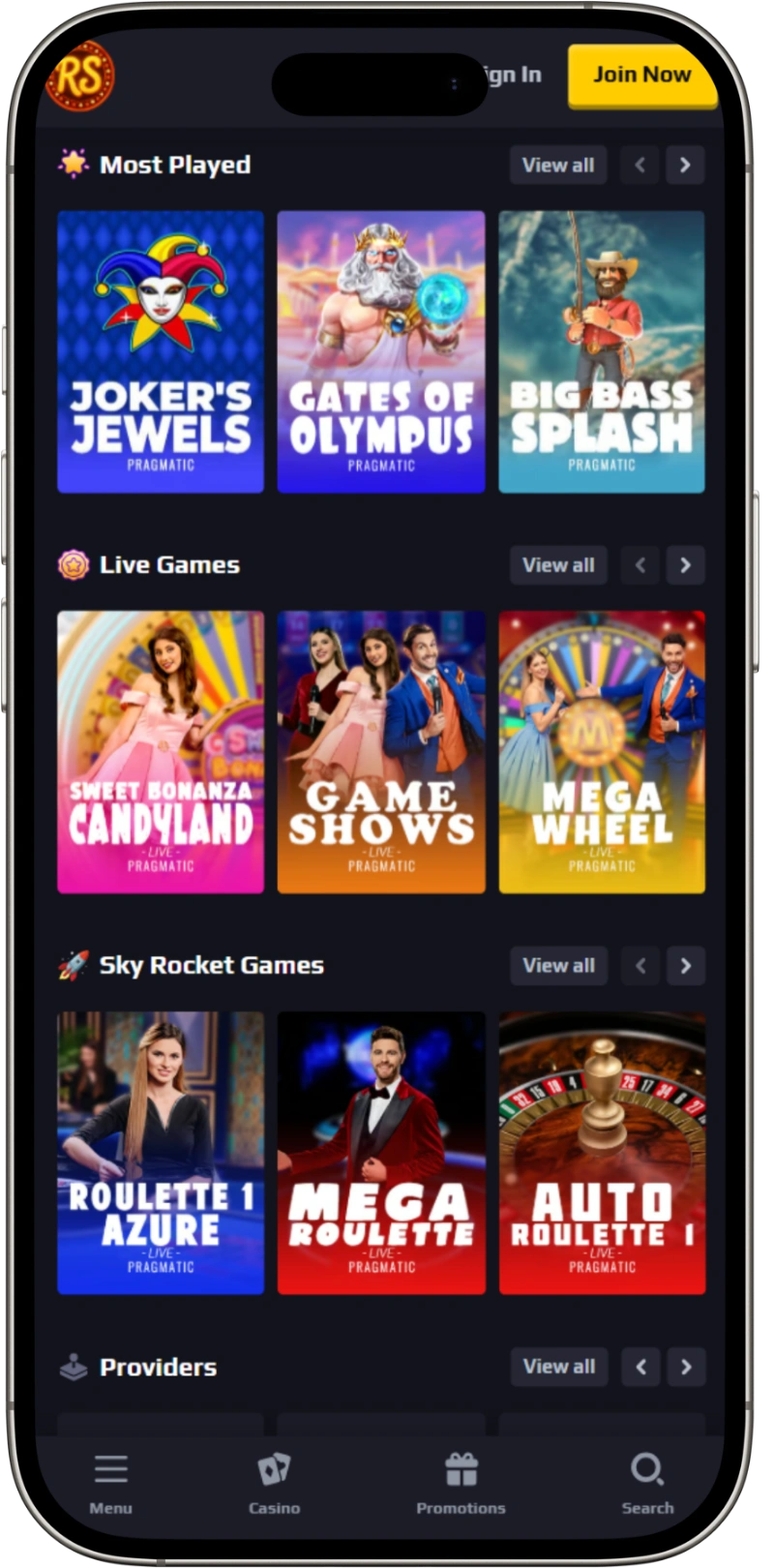 RoyaleSpins Casino Mobile Experience